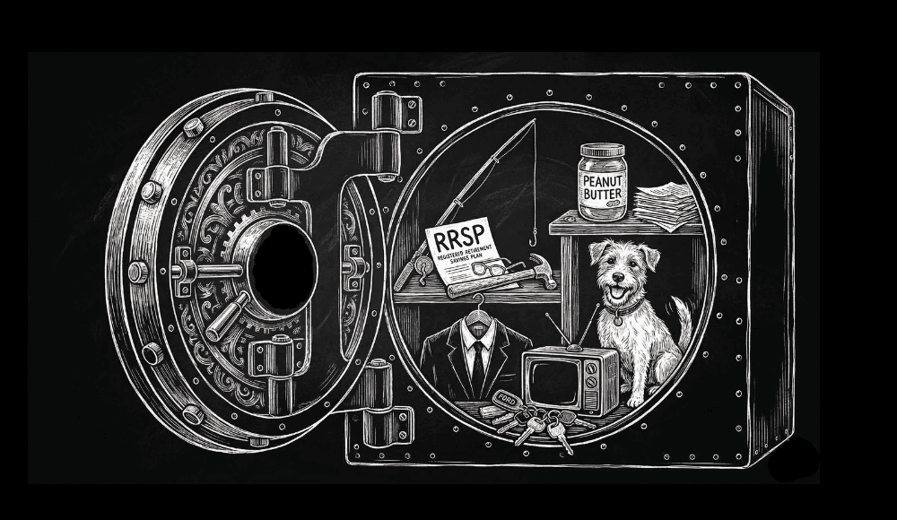 a bunch of bankruptcy exempted items in a safe