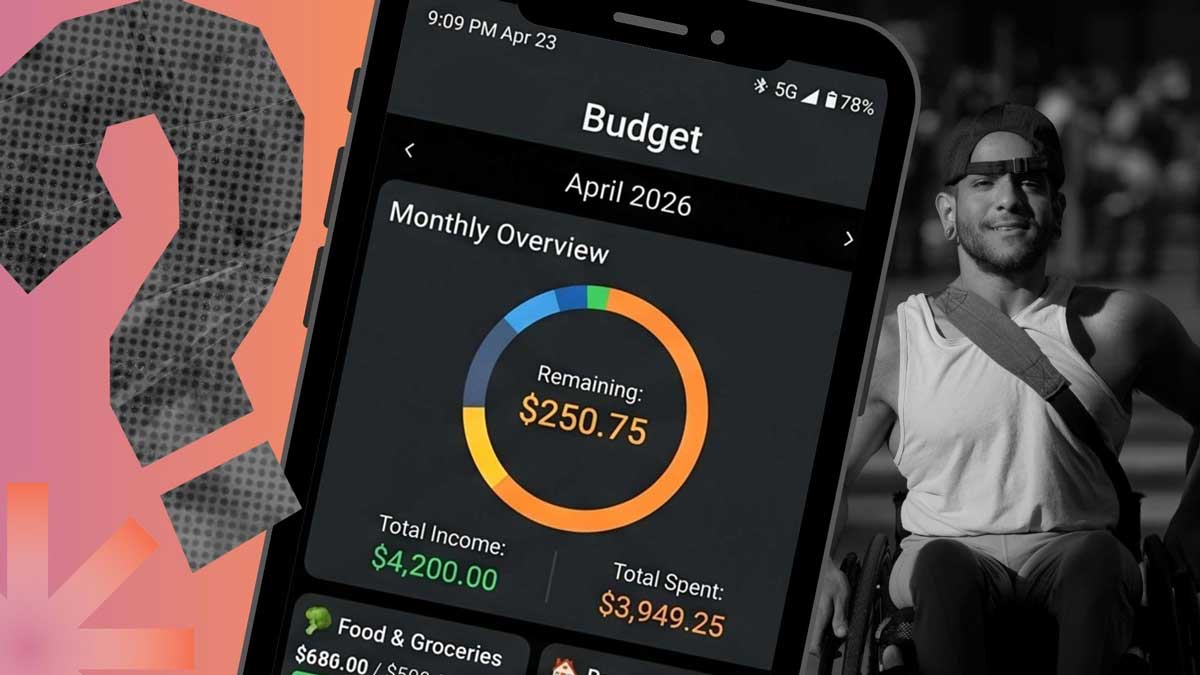 A phone app signalling that low funds are left in an account, as the article explains how to access emergency funds on a limited income in Canada.