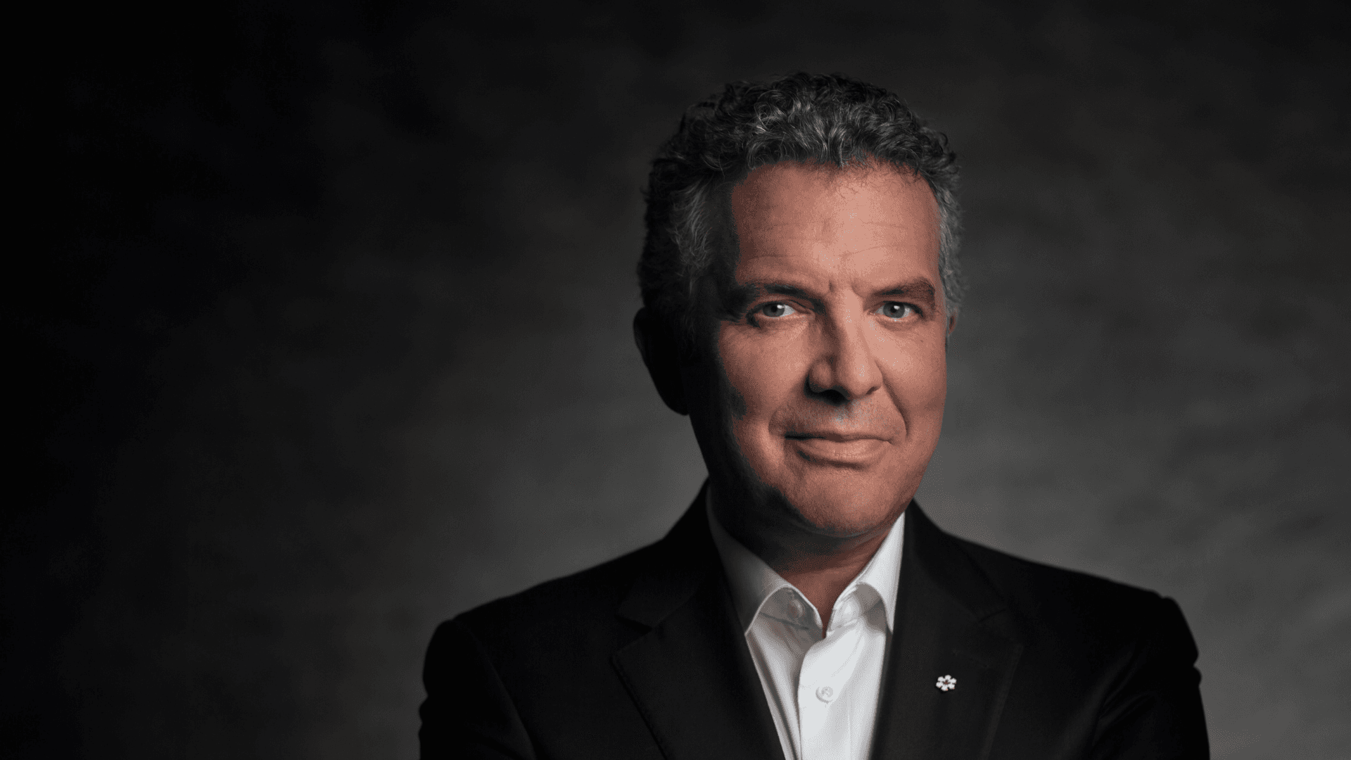 Head shot of Canadian comedian Rick Mercer, photo by Jon Sturge.