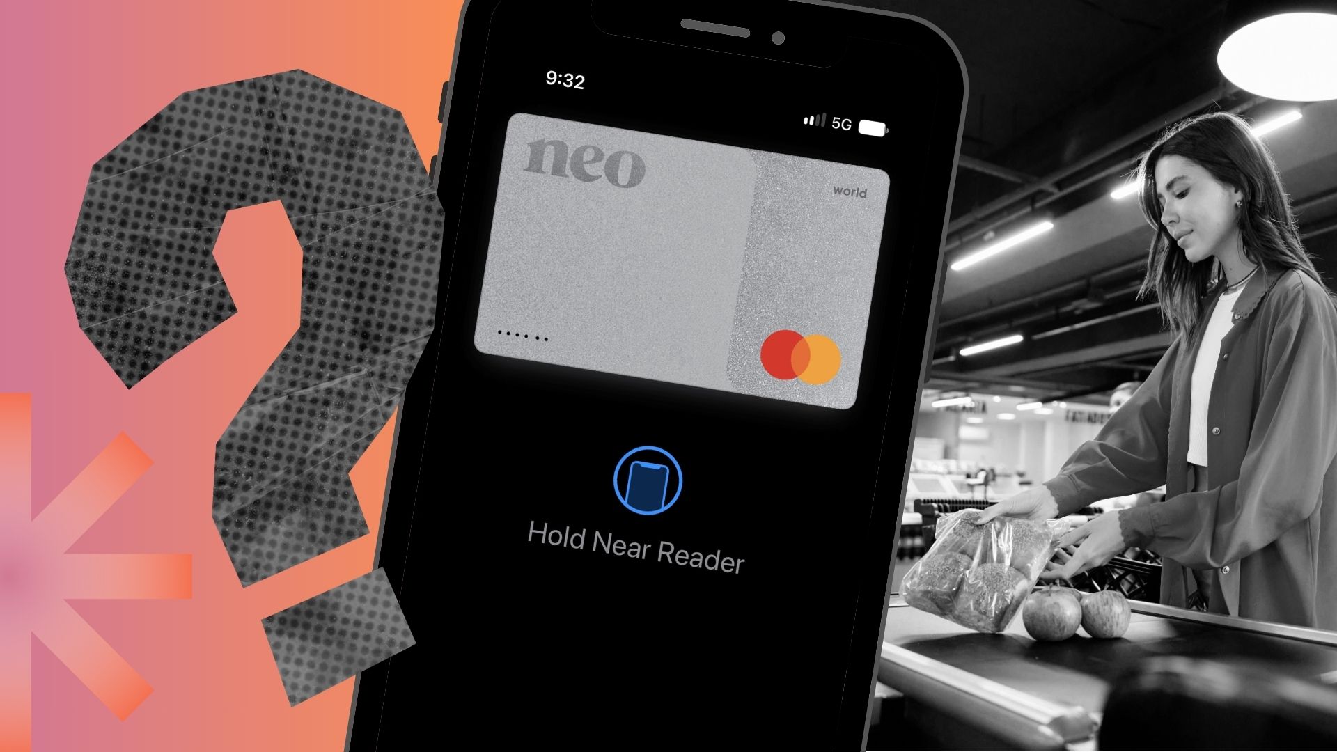 A Canadian buying groceries tapping with their card, not paying with money, fiat currency or cash.