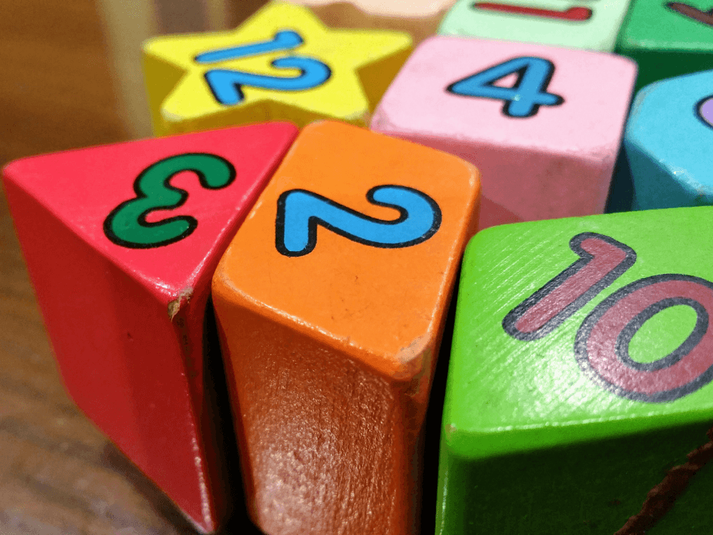 Numbered blocks, to signify that more than one bank account is a good idea for Canadians to manage their finances.