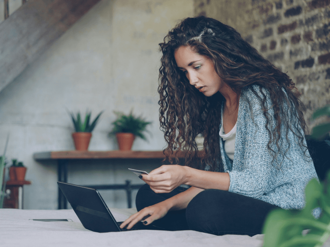 A Canadian woman trying to apply for credit online and not understanding why her credit score has unchanged and why she's being charged more in interest.